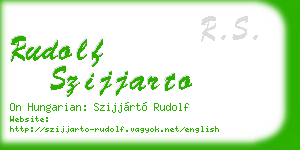 rudolf szijjarto business card