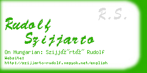 rudolf szijjarto business card